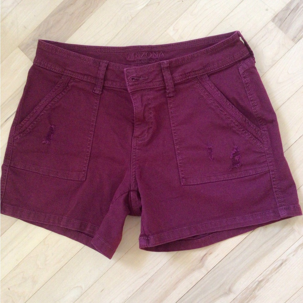 2/$12 Arizona Jean Company Purple Shorts Casual Wear